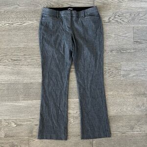 Express Gray Pinstripe Boot Cut Pants